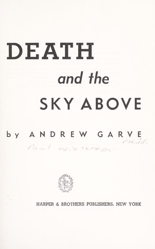 Cover of Death and the sky above