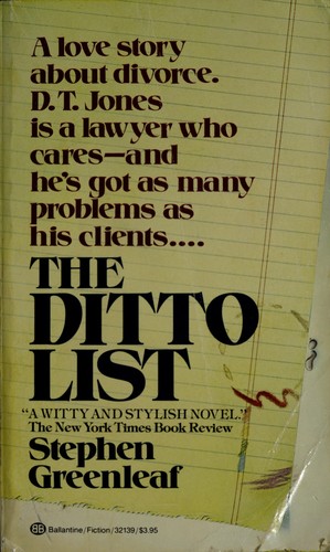 Cover of The ditto list