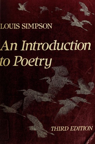 Cover of An introduction to poetry