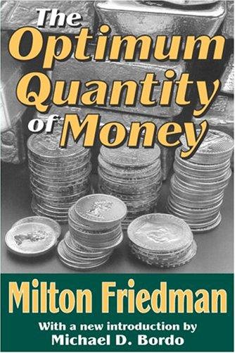 Cover of The optimum quantity of money