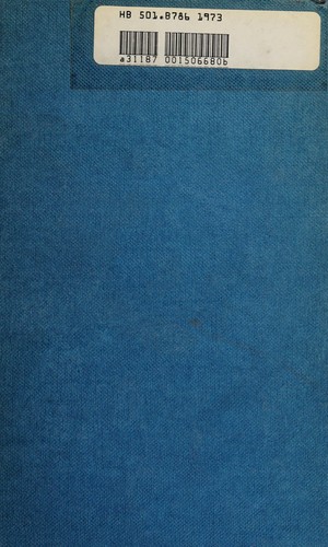 Cover of Capitalism and the permissive society