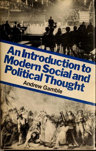 Cover of An introduction to modern social and political thought