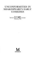Cover of Unconformities in Shakespeare's early comedies