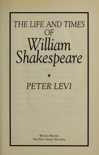 Cover of The life and times of William Shakespeare