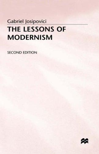 Cover of The lessons of modernism, and other essays