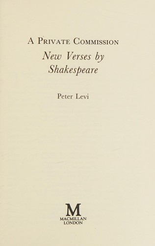 Cover of A private commission