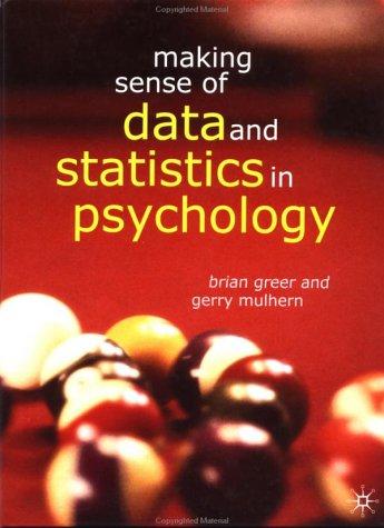 Cover of Making sense of data and statistics in psychology