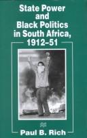 Cover of State power and black politics in South Africa, 1912-51