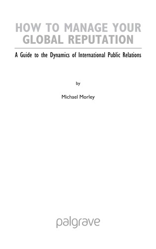 Cover of How to manage your global reputation