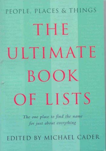Cover of Ultimate Book of Lists