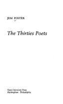 Cover of The thirties poets