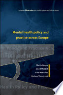 Cover of EBOOK: Mental Health Policy and Practice Across Europe