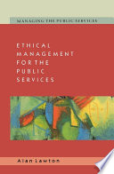 Cover of EBOOK: Ethical Management for the Public Services