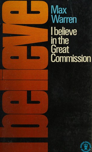 Cover of I Believe in the Great Commission