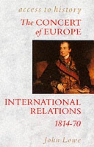 Cover of The concert of Europe