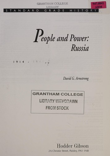 Cover of Russia, 1914-1941