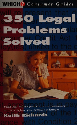 Cover of 350 LEGAL PROBLEMS SOLVED ("WHICH?" CONSUMER GUIDES)