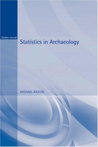 Cover of Statistics in Archaeology (Arnold Publication)