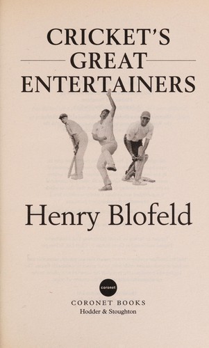 Cover of Cricket's great entertainers