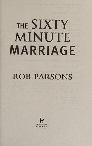 Cover of Sixty Minute Marriage