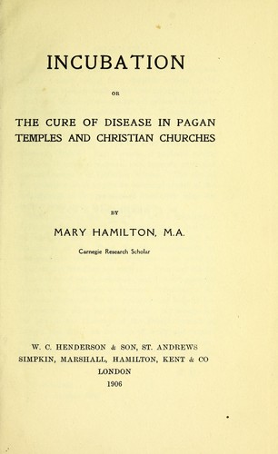 Cover of Incubation