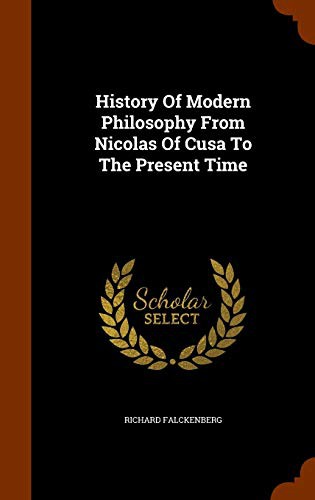 Cover of History Of Modern Philosophy From Nicolas Of Cusa To The Present Time
