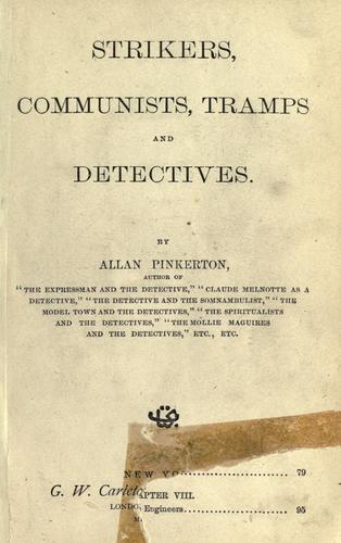 Cover of Strikers, communists, tramps and detectives