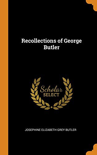 Cover of Recollections of George Butler