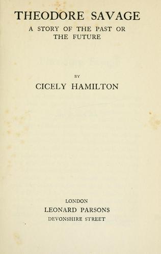Cover of Theodore savage