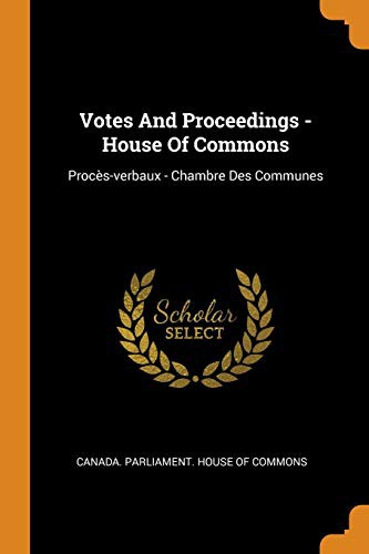 Cover of Votes and Proceedings - House of Commons
