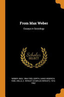 Cover of From Max Weber