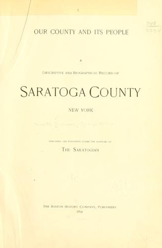 Cover of Our county and its people