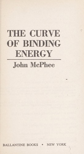 Cover of Curve of Binding Energy