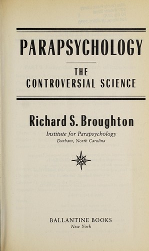 Cover of Parapsychology