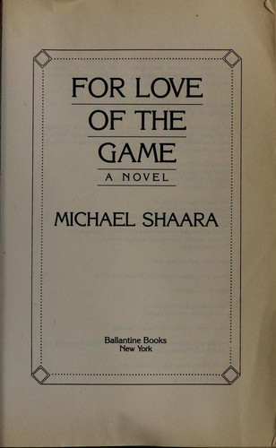 Cover of For Love of the Game