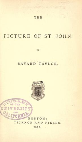Cover of The picture of St. John