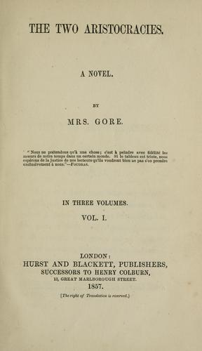 Cover of The two aristocracies