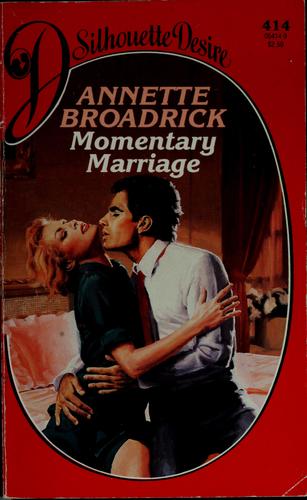 Cover of Momentary marriage