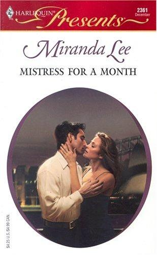 Cover of Mistress For A Month