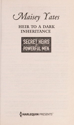 Cover of Heir to a dark inheritance