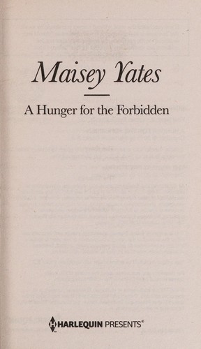 Cover of A Hunger for the forbidden & the highest price to pay