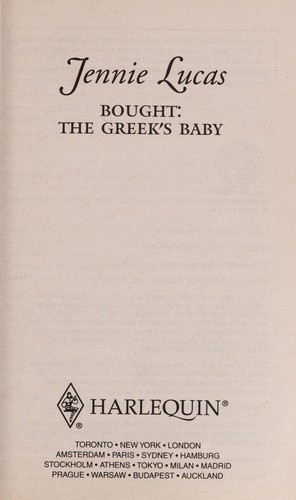 Cover of Bought: The Greek's Baby