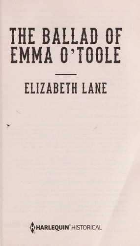 Cover of The ballad of Emma O'Toole