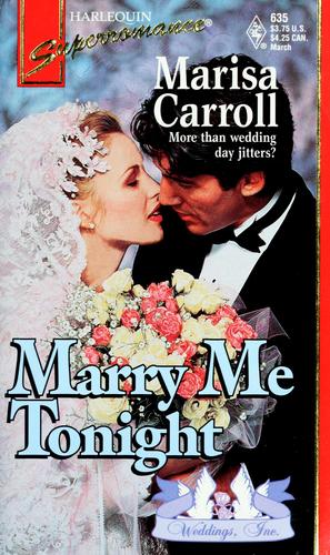 Cover of Marry Me Tonight