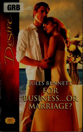 Cover of For Business-- or Marriage?