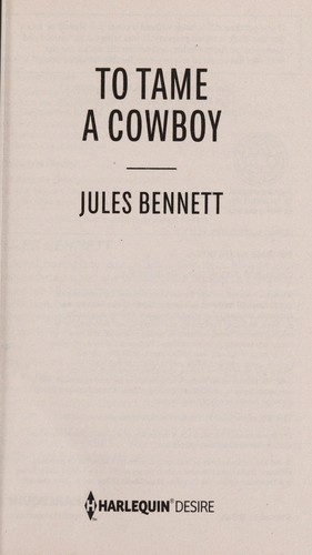 Cover of To Tame A Cowboy