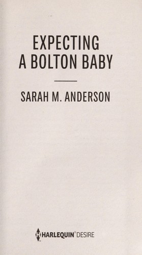Cover of Expecting a Bolton baby