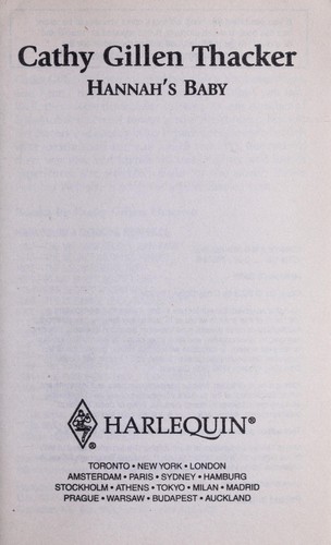 Cover of Hannah's baby