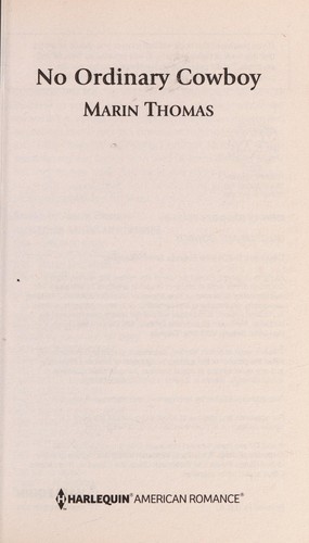 Cover of No ordinary cowboy