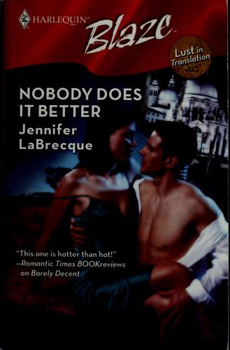 Cover of Nobody Does It Better